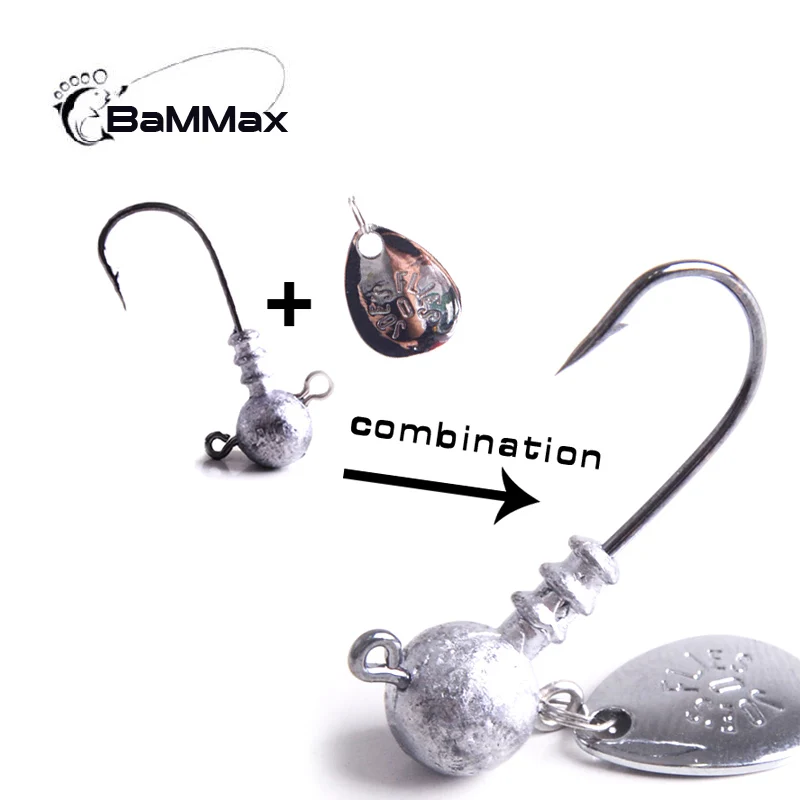 Bammax الصيد هوك 10 قطعة 2.5g 3.5g 5g 7g 8.5g تهزهز طعم سمك يطير الشائكة هوك ل لينة دودة إغراء الطعوم الصيد معالجة اكسسوارات