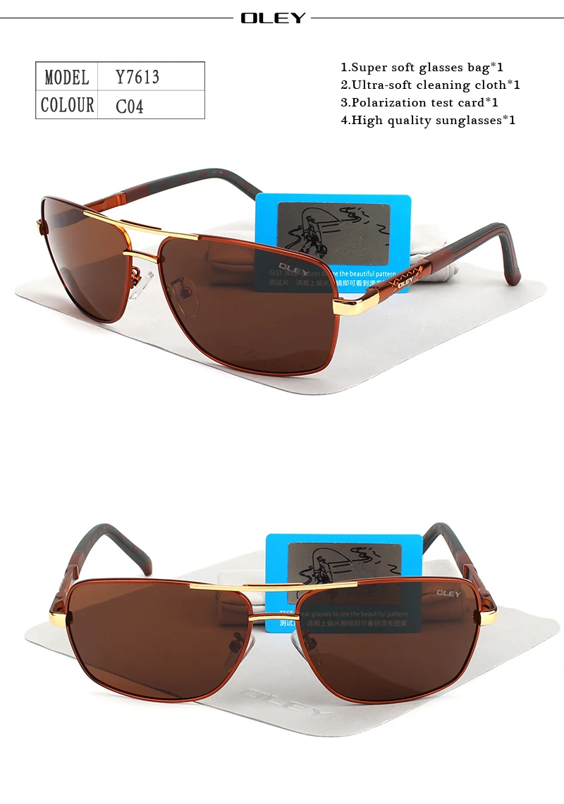 OLEY Brand Polarized Sunglasses Men New Fashion Eyes Protect Sun Glasses With Accessories Unisex driving goggles oculos de sol HTB1t1TlRFXXXXcaXpXXq6xXFXXXN - OLEY Brand Polarized Sunglasses Men New Fashion Eyes Protect Sun Glasses With Accessories Unisex driving goggles oculos de sol