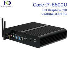 Kingdel Intel i7 6th Gen. SKYLAKE i7-6600U,Mini Desktop PC,4K NUC with 16G RAM,512G SSD,DP+HDMI+4USB3.0,Card Reader,Wifi,Win 10