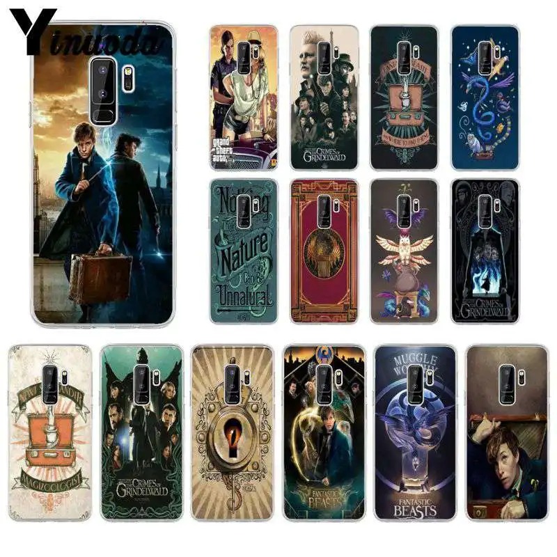 

Yinuoda Fantastic Beasts Soft Rubber Transparent Phone Case for samsung galaxy S9 plus S7 edge S6 edge plus