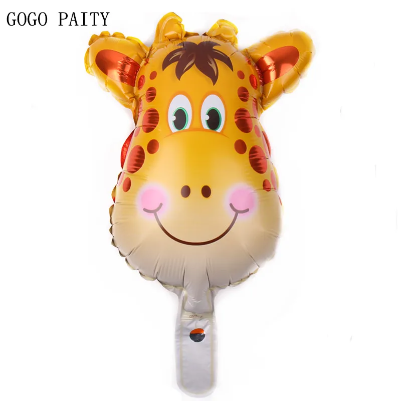 GOGO paity 1 шт. мини голова жирафа алюминиевые праздничные украшения из шаров воздушный шар игрушки для детей
