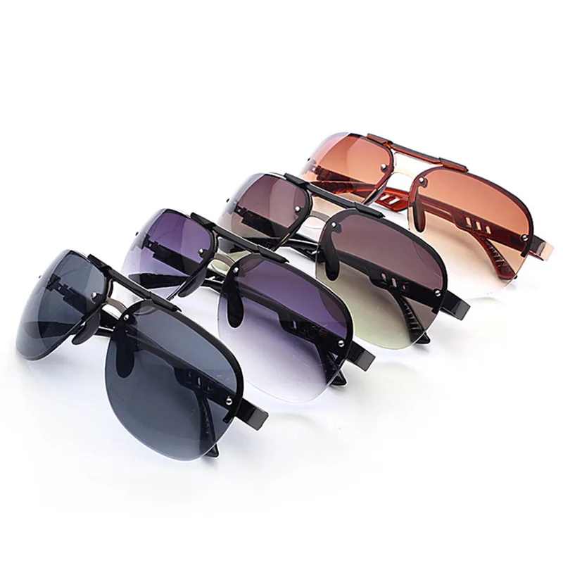 

New Fashion Comfortable Anti-slip Rimless Popular Mirrored Eyewear Personality Glasses Men's Driving Cycling Glasses#288201