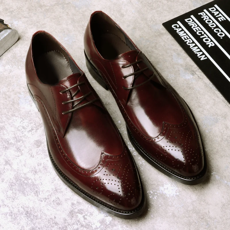Cuir Chaussures En D'affaires Pointu Dentelle wine up Hommes Oxford Formelle Causal Bout Classique Homme Respirant Black Robe q1dIWnUBwB