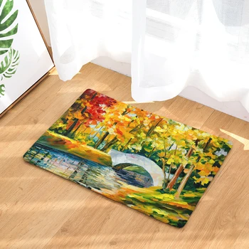 

Oil painting works front of the carpet at the door of the carpet 40x60 50x80cm