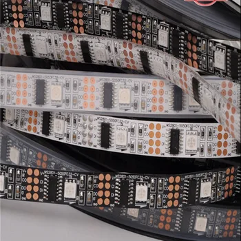 

WS2801 LED strip,Raspberry Pi control LED strip5M Arduino development ambilight TV,White or Black PCB