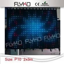 P10 2x3 м гибкий экран со светодиодной подсветкой для сцены, мягкий светодиодный дисплей видеоэкран