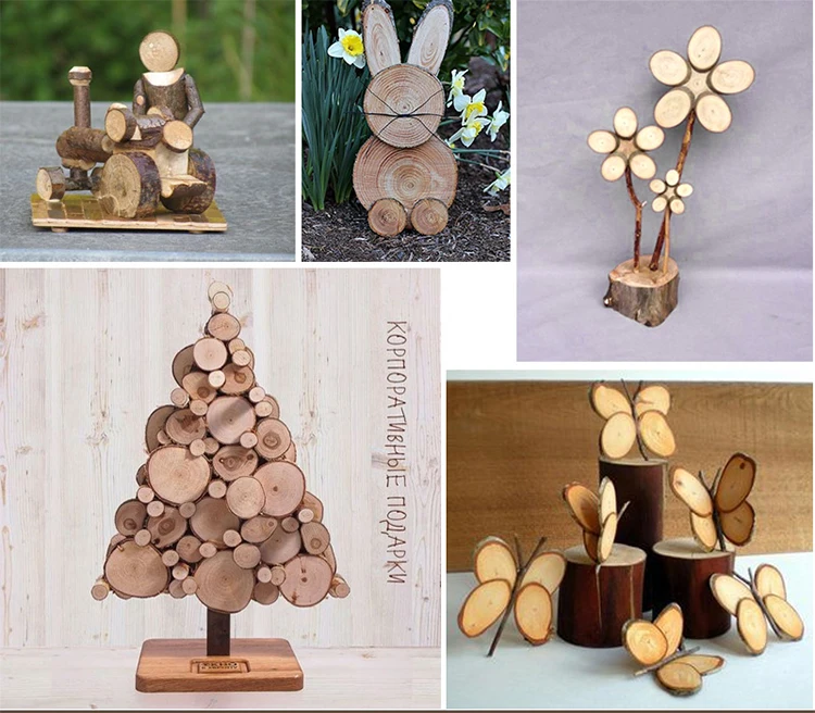 Logwood 30-50 шт Детские DIY игрушки природа дерево искусство и ремесло ручной работы создать деревянные образовательные игрушка оригинальность