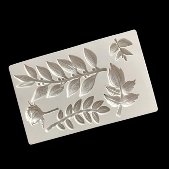 

2019 New Large Leaf Clay Mold Designer DIY Jewelry Pendant Silicone Mold 3D Wall Panel Concrete Molds Tree molds for plaster