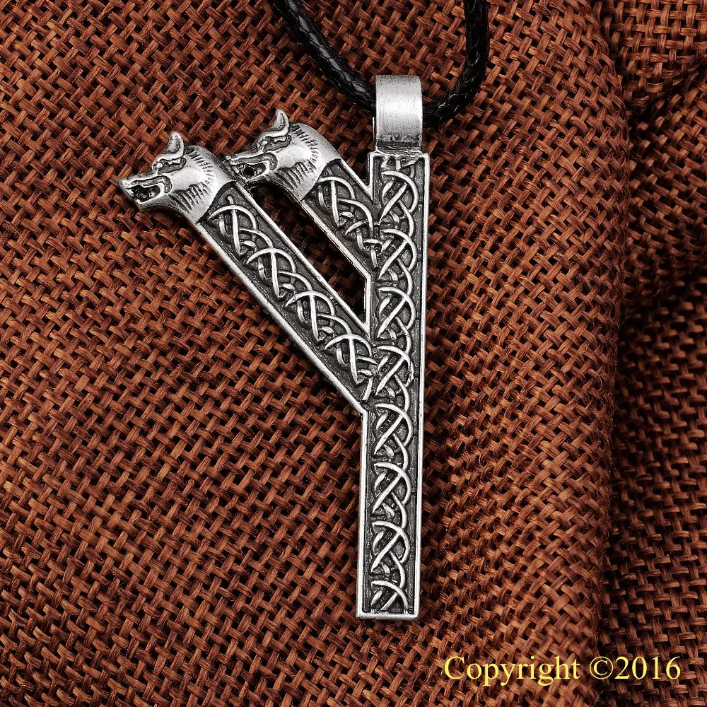 

10pcs Rune Pendant Necklace Amulet Runic Nordic Pendant Talisman Necklace