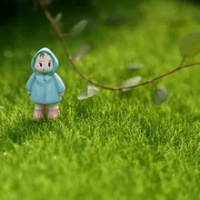 Fake Moss Miniature Garden Ornament DIY Mushroom Craft Pot Fairy Artificial Lawn Grass for Wedding Xmas Party Decoration 15x15cm