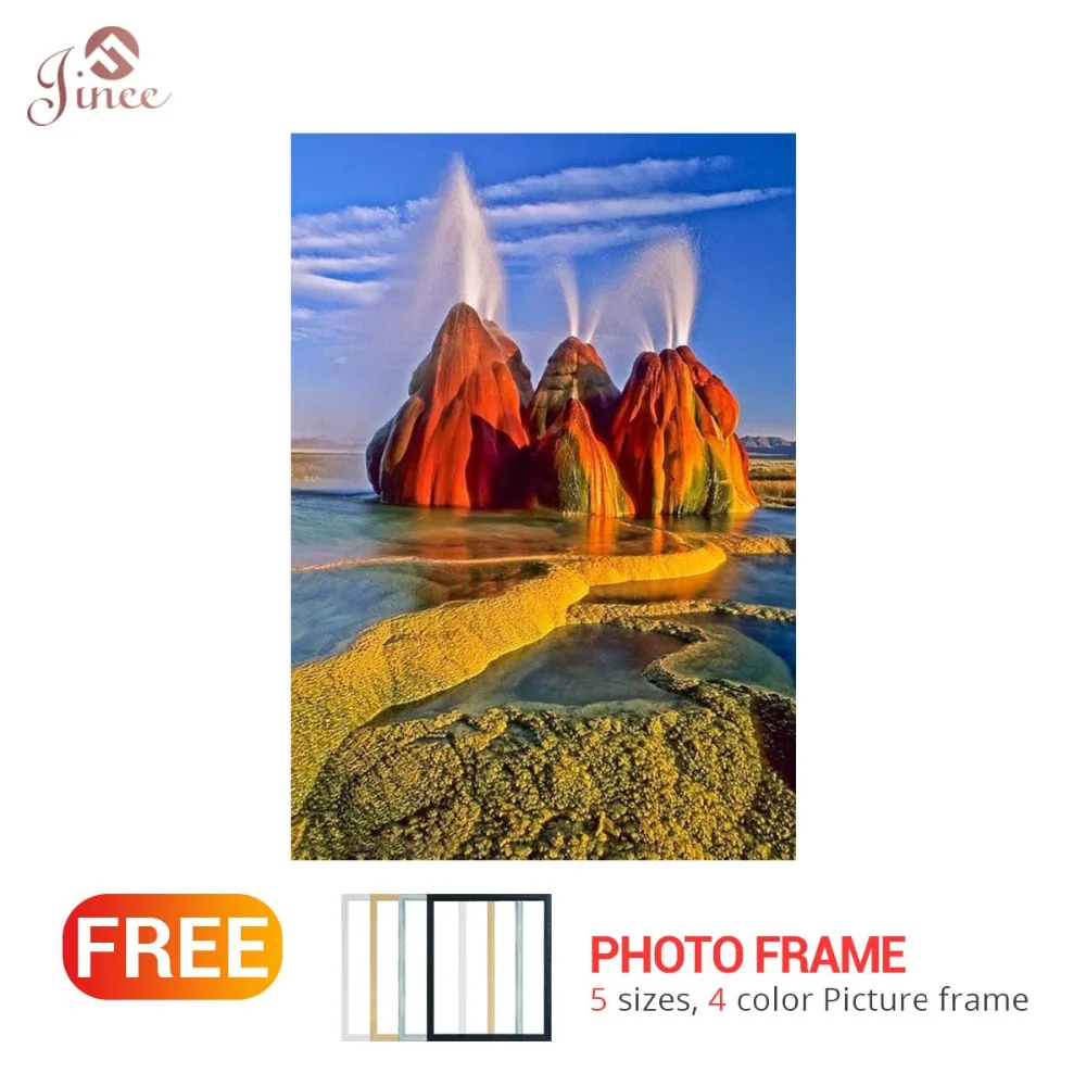 

5D Diamond Painting Full Square Round Scenery Diamond Embroidery Sale Fountain Rhinestones Pictures Diamond Mosaic Landscape