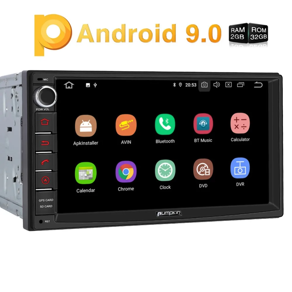 

Pumpkin 2 Din 7" Universal Android 9.0 GPS Car Radio Audio Player NO DVD Quad Core RAM 2G ROM 32G Car DVD GPS Navigation Radio