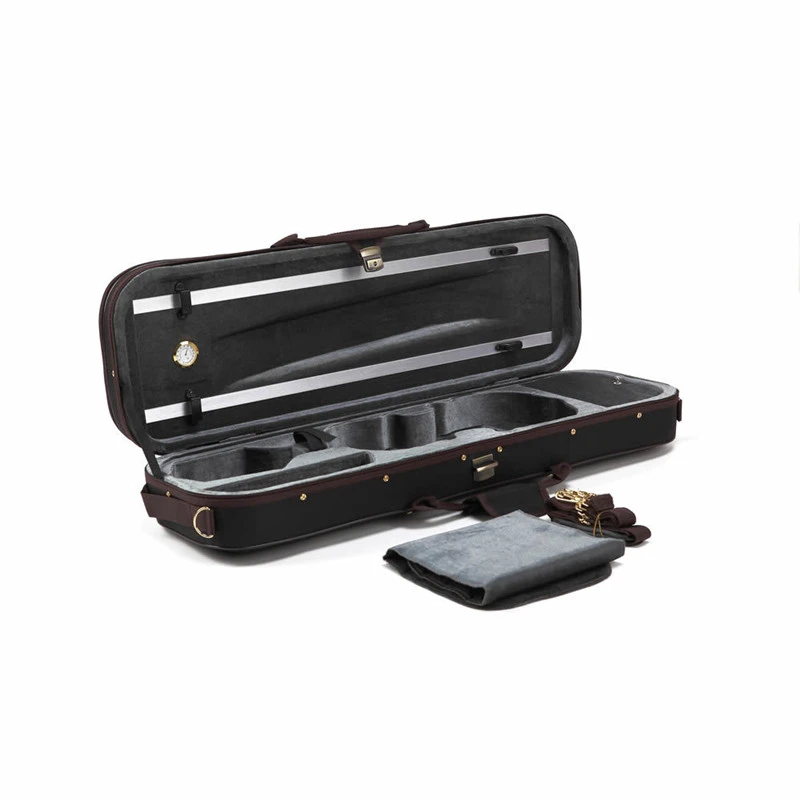 

Colorful Strong Full Size 4/4 oblong shape violin case independence musicbook bag black vph003
