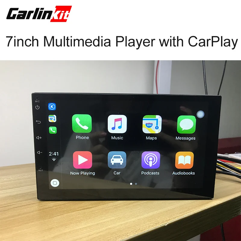 

Carlinke 7inch Universal Android 7.0 System Car Radio Stereo Multimedia Player with iOS 12 Apple CarPlay Function Android Auto