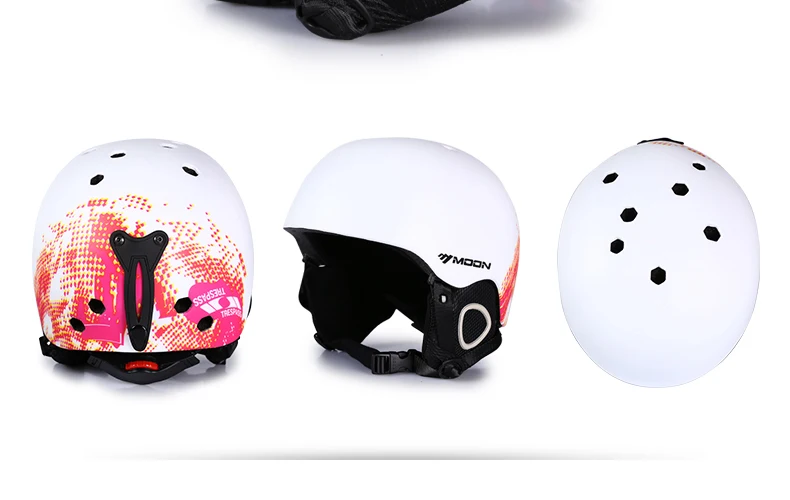 Бренд Moon лыжный шлем Осень и зима Взрослый мужской женский моноборд лыжный инвентарь снежные виды спорта безопасные шлемы Pj маска