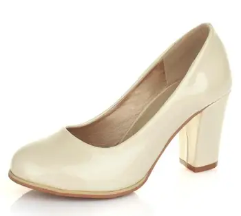 

Nice High Heels Spring Zapatos Mujer Wedding Shoes Woman Ladies Women Pumps Chunky Fashion Elegant Chaussure Femme C161621