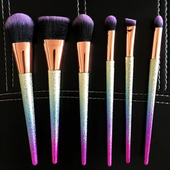 

6Pcs Cosmetic Makeup Brushes Set Bulsh Powder Foundation Eyeshadow Eyeliner Lip Make up Brush Beauty Tools Maquiagem