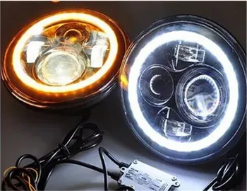

VLAND factory for Car head lamp for Wranger LED Headlight 2007-2013 Head light with tow color led design