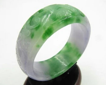 

437 BEAUTIFUL Chinese Purple Jade Jadeite Rich Bangle/Bracelets (A0429)