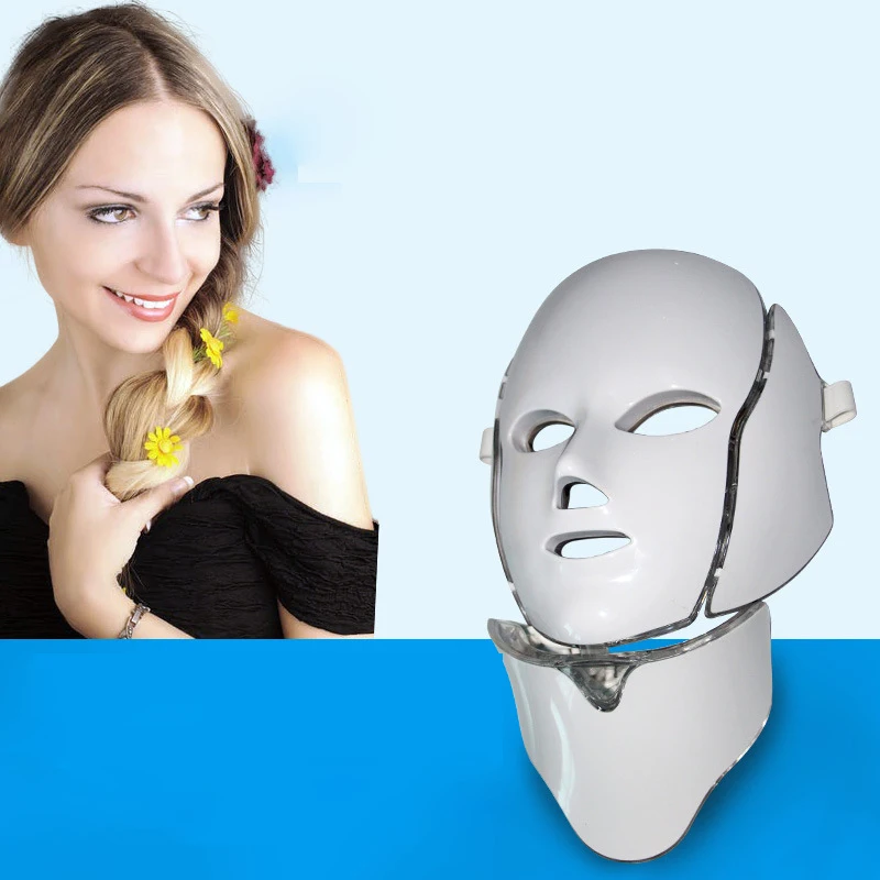 

LED Facial Mask Therapy 7 Colors Face Mask Machine Photon Therapy Light Skin Care Wrikle Acne Removal Face Beauty machine
