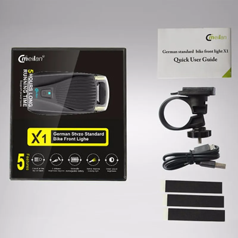 5 Bicycle Light Led Bike Front Light Rechargeable Battery CE RHOS FCC Certification
