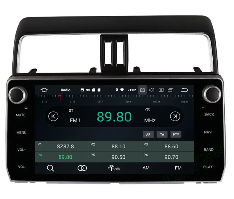 10,1 дюймов сенсорный экран автомобильный raido gps плеер для toyota prado с android 9,0 Автомобильный мультимедийный с gps навигацией wifi 4G+ 64G