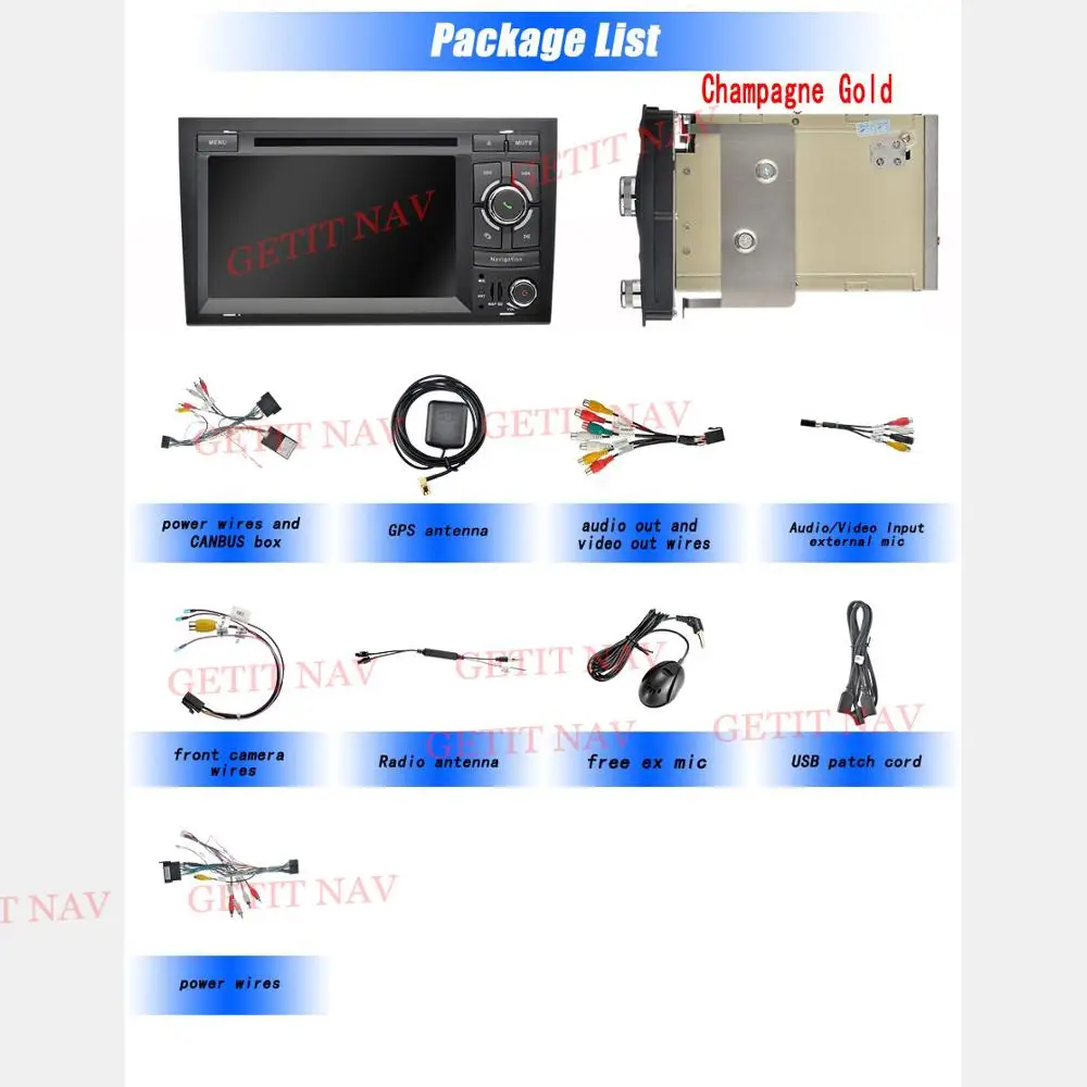 Discount Android 9.0 Car DVD Player for for Audi A4 S4 RS4 2002-2007 Seat Exeo with WiFi BT GPS 3