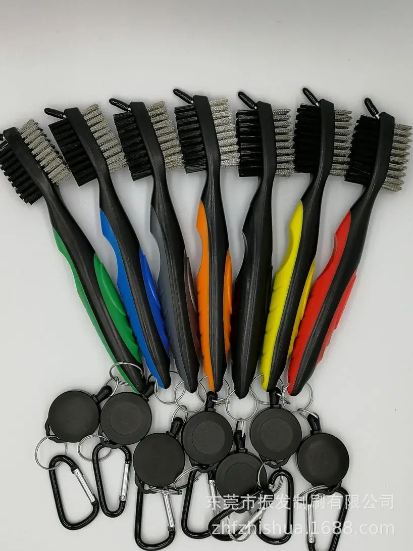 2019 Golf Club Brush Golf Groove Cleaning Brush 2 Sided Golf Putter Wedge Ball Groove Cleaner Kit Cleaning Tool Gof Accessories