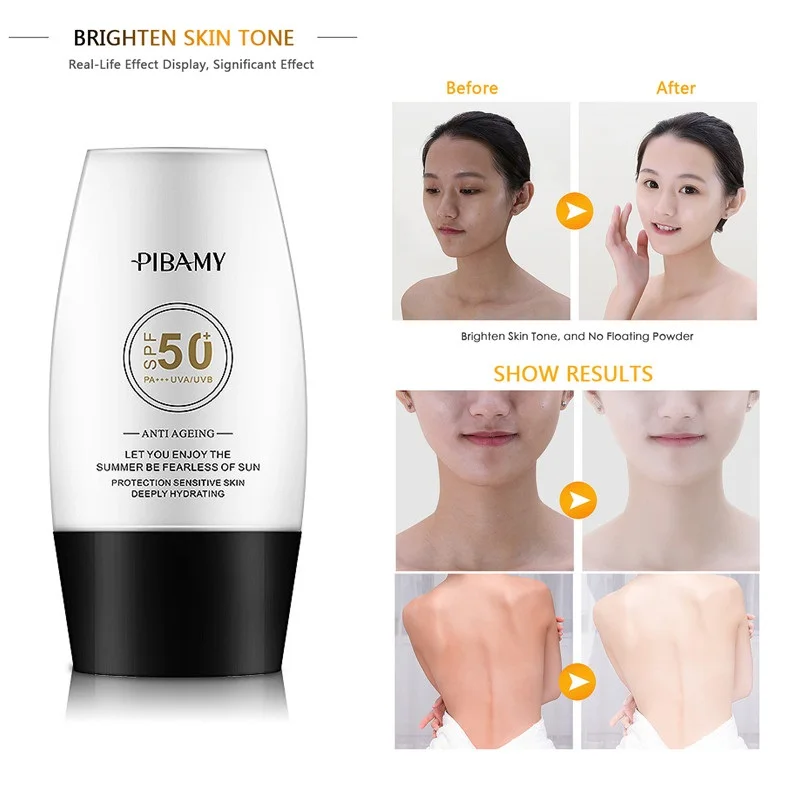 

1pc SPF50 Facial Waterproof UV Protection Isolation Outdoor Protection Sunscreen Anti-aging Whitening Lotion Sunblock 30ml TSLM2