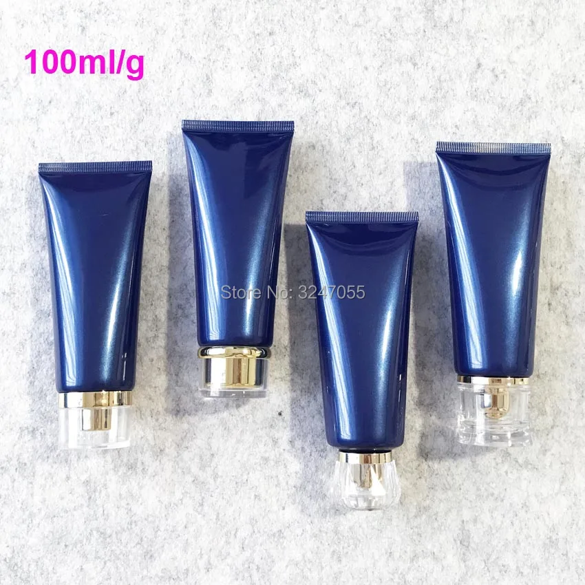 

100ml/g10/30/50pcs Empty Plastic Cosmetic Hose Soft Tube,Facial Cleanser Storage Bottle,Convenient BlueLotion/Emulsion Soft Tube