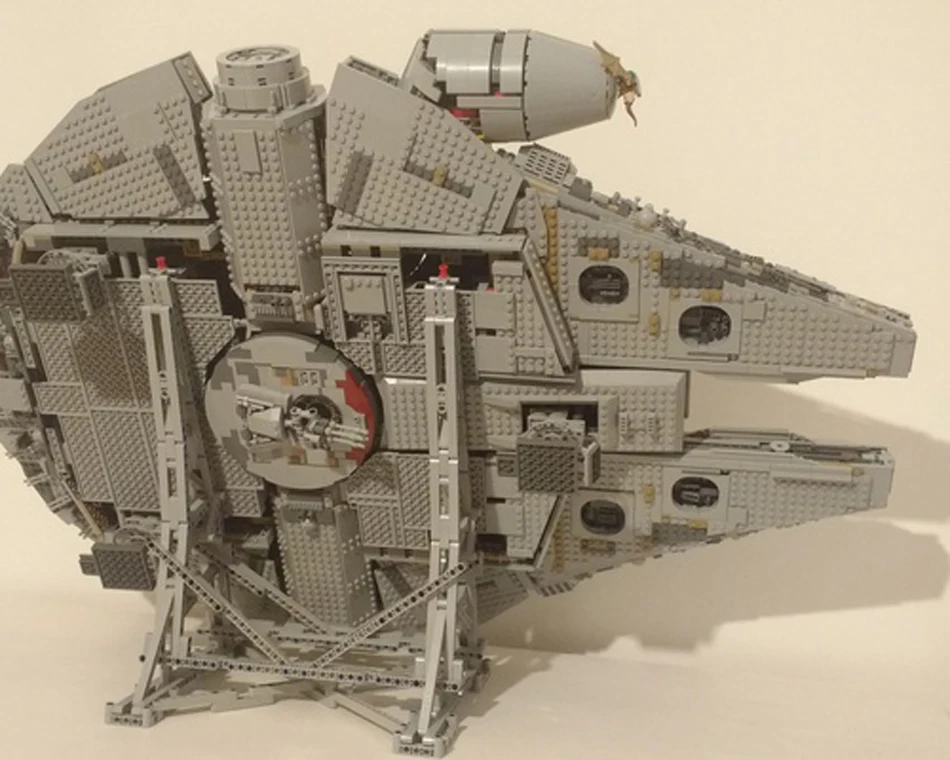 MOC Вертикальная Витрина для сокола миллениума совместима с lego No.75192 конечный