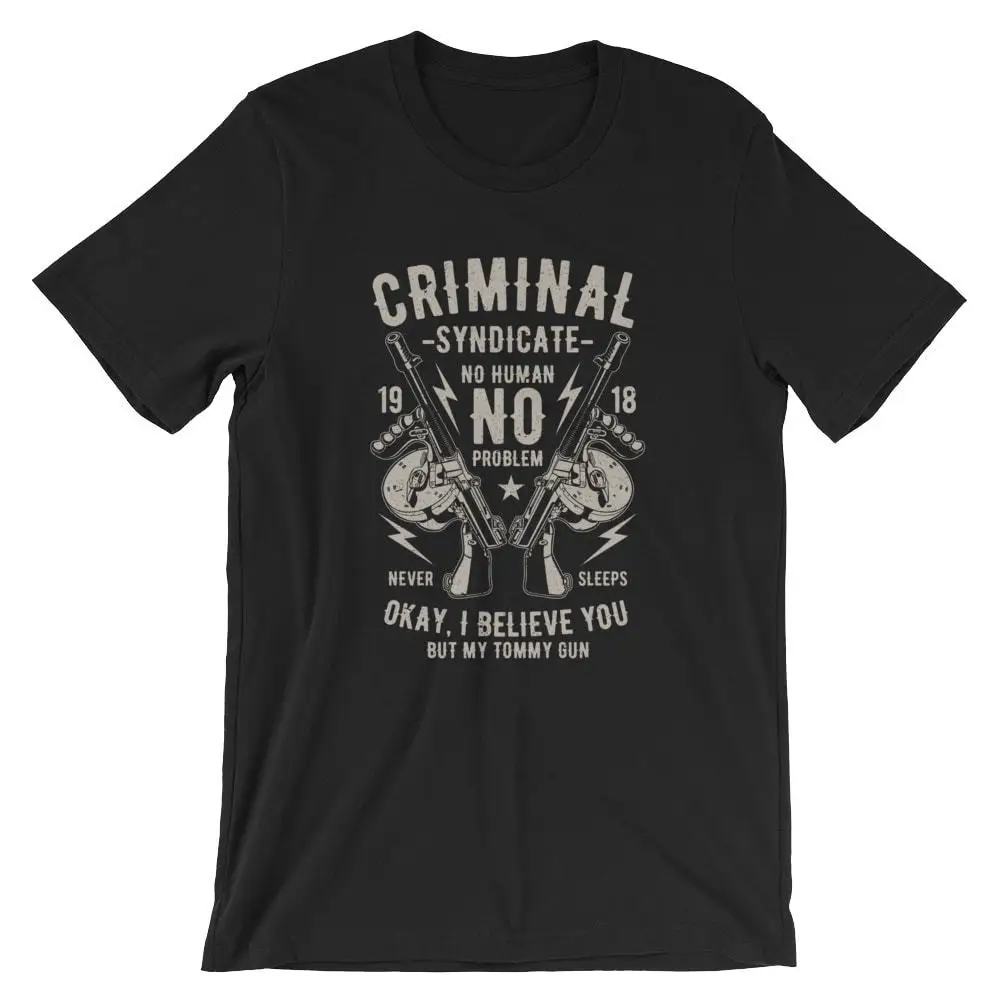 Футболка Criminal Syndicate. 100% хлопок Премиум футболка новая крутая Повседневная