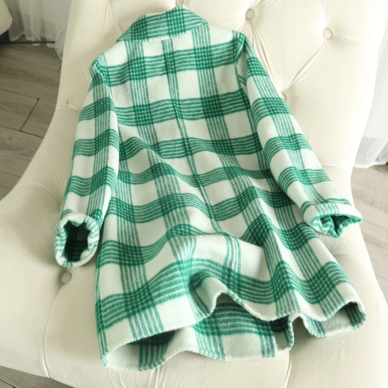 

New double-sided cashmere overcoat in winter of 2018