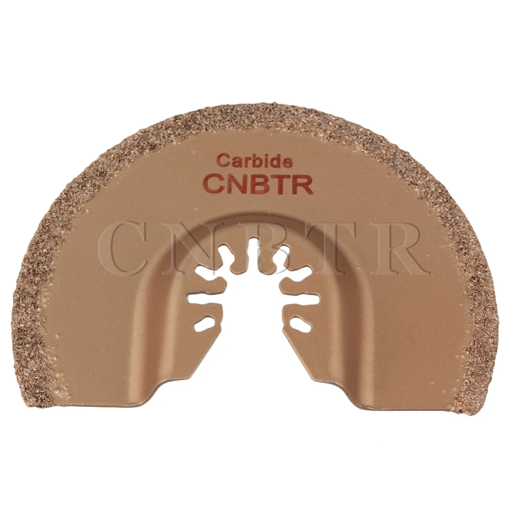 Buy CNBTR 93mm Yellow Semi circular Oscillating Carbide Grit Multi Tool Saw
