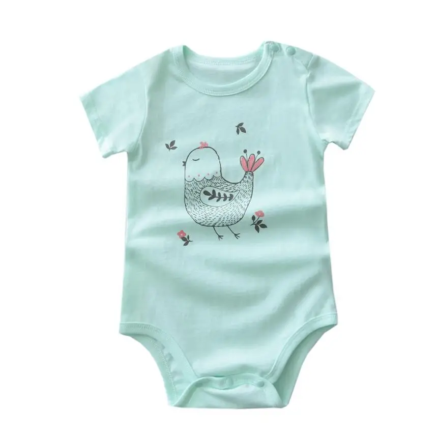 

2017 Newborn Toddler Kid Baby Girl Boy Short Sleeves Sunsuit Jumpsuit Bodysuit Clothe Outfit 6-24M D50