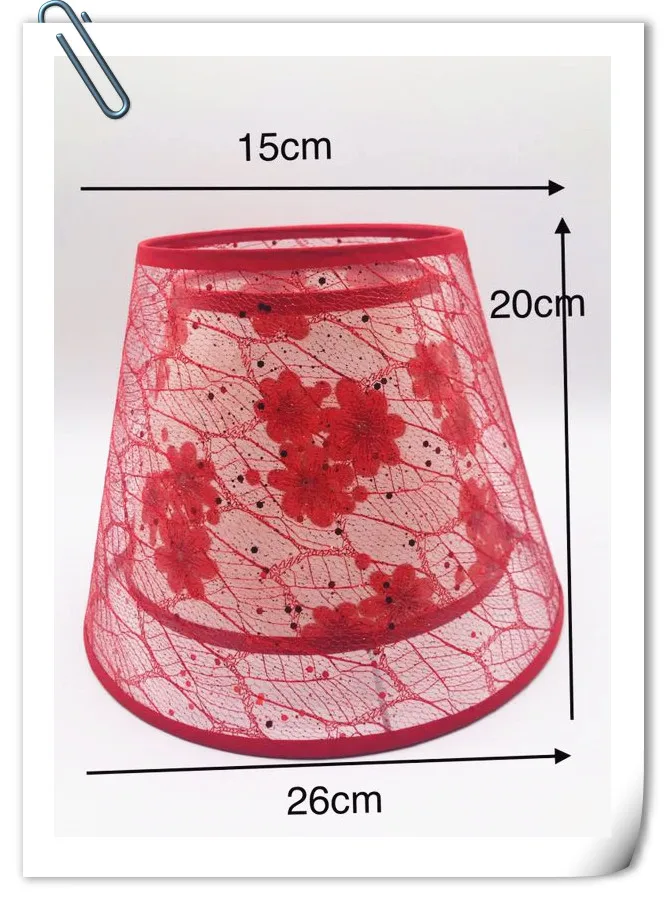 Абажур для настольной лампы двойной слой цветок и кружевной узор абажур модные декоративные E27 колпак для настольной лампы для спальни