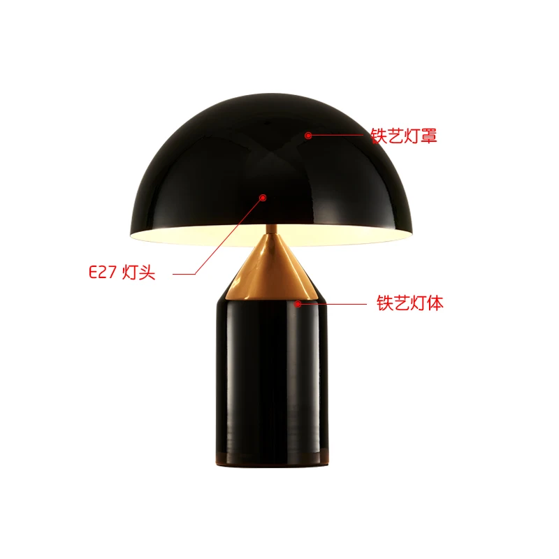 Современный гриб настольная лампа Италия дизайнерский светодиодный настольный светильник для гостиной спальни стол для Кабинета Светильники домашний декор настольные лампы