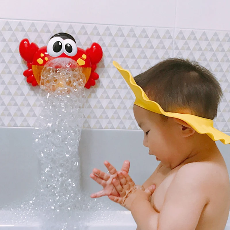Новые Пузырьковые крабы, Детские аксессуары для ванной комнаты, забавные принадлежности для ванной комнаты, пузырьки, бассейн, ванна для купания, мыло, машина для детей
