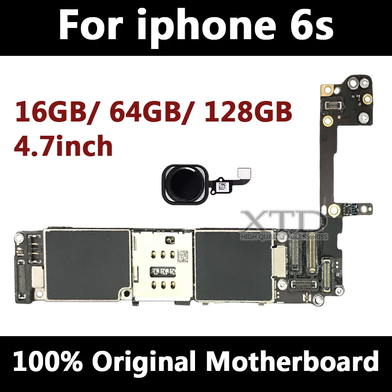 Материнская плата для iPhone 6s с Touch ID 100% оригинальные разблокированные логические