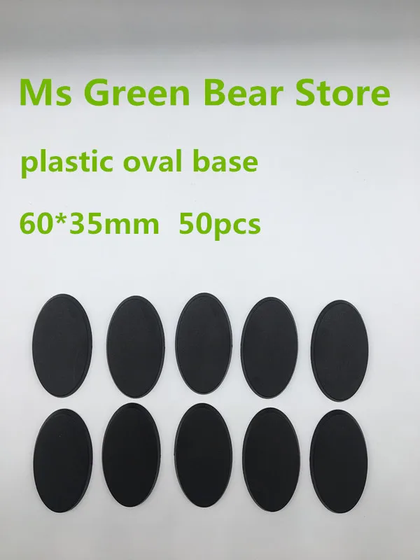 

Plastic model base . 60*35mm oval 50pcs