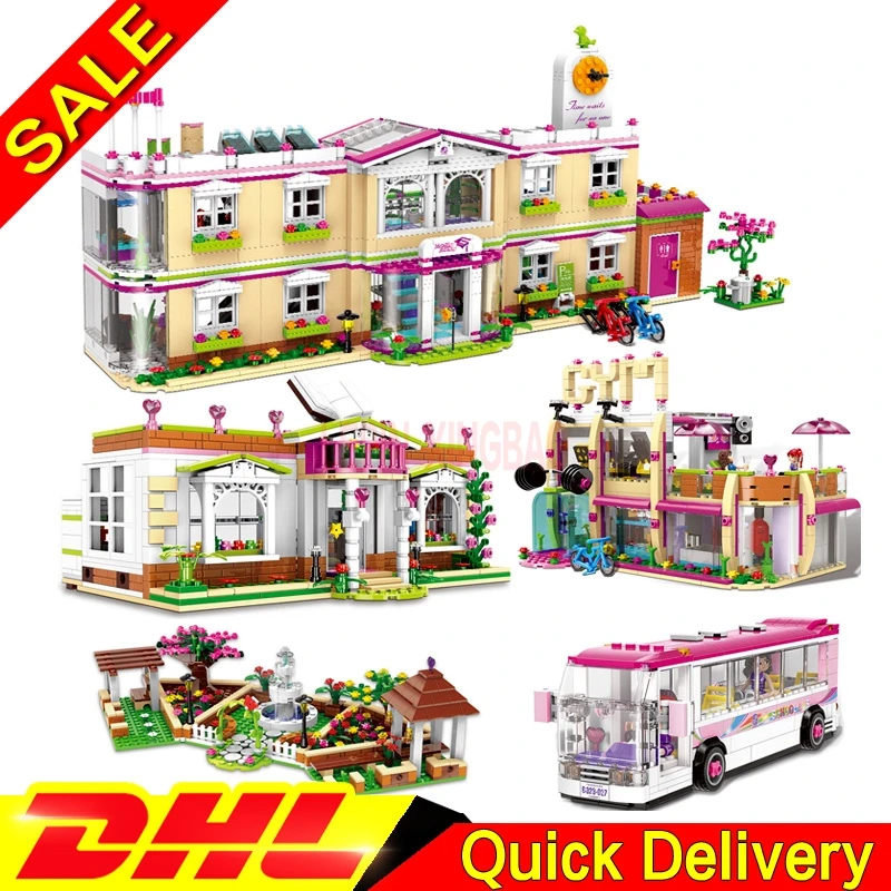 

XINGBAO 12001 12002 12003 12004 12005 City Girl Happy Teaching Building Building Blocks Bricks Funny leleings Toys Child Girls