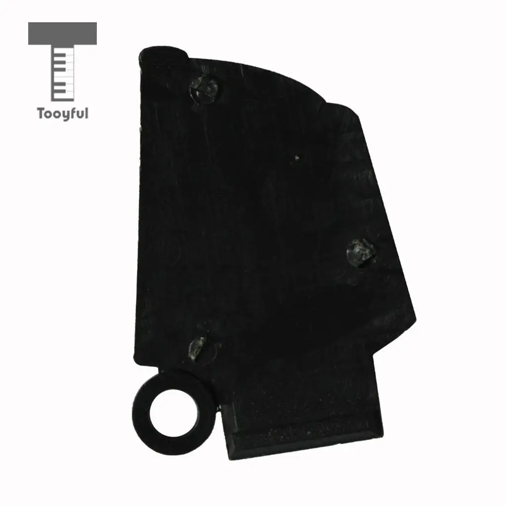 Tooyful Black 3 Hole Truss Rod Cover Plate with Screws for Electric Guitar Parts