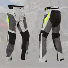 Дизайн мужские брюки Moto Защитная Шестерня Высокая видимая 600D Сетчатое дышащее Лето внедорожные брюки для мотокросса