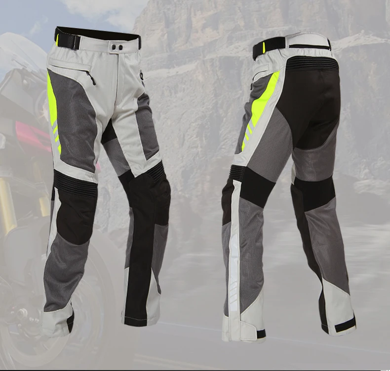 

2017 New Design Male Pants Moto Protective Gear High Visible 600D Mesh Breathable Summer Off Road Pants Motocross