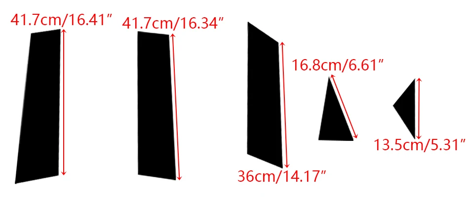 DWCX 10 шт. Черный Автомобильный, дверной, оконный столб столбы пианино накладка комплект подходит для Mazda CX-5 CX5