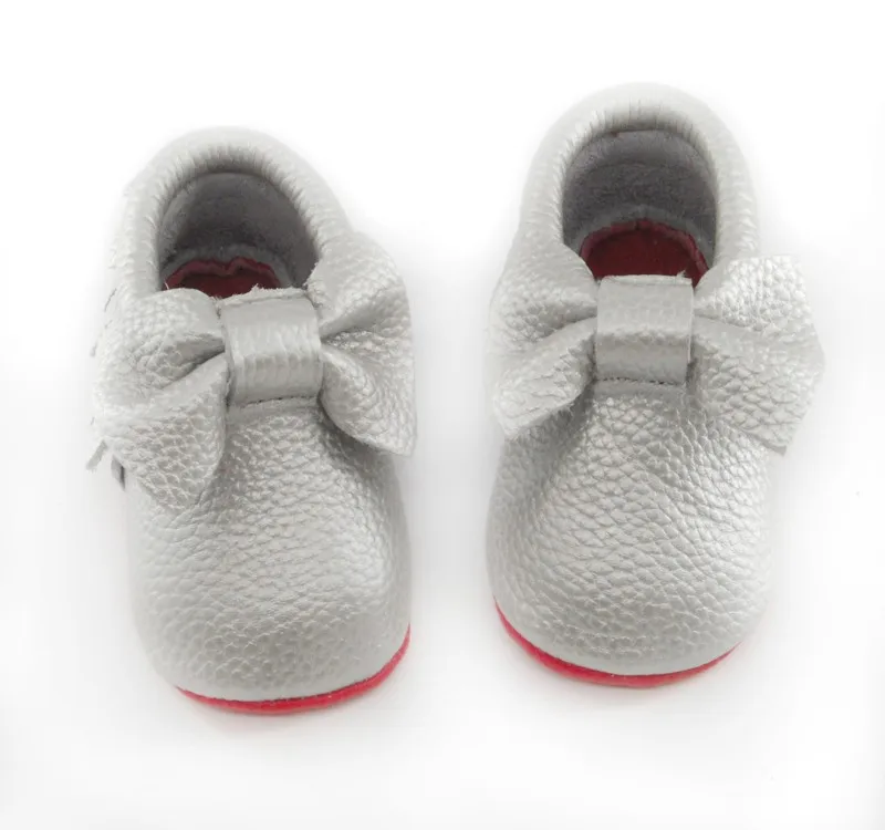 silver bow red leather