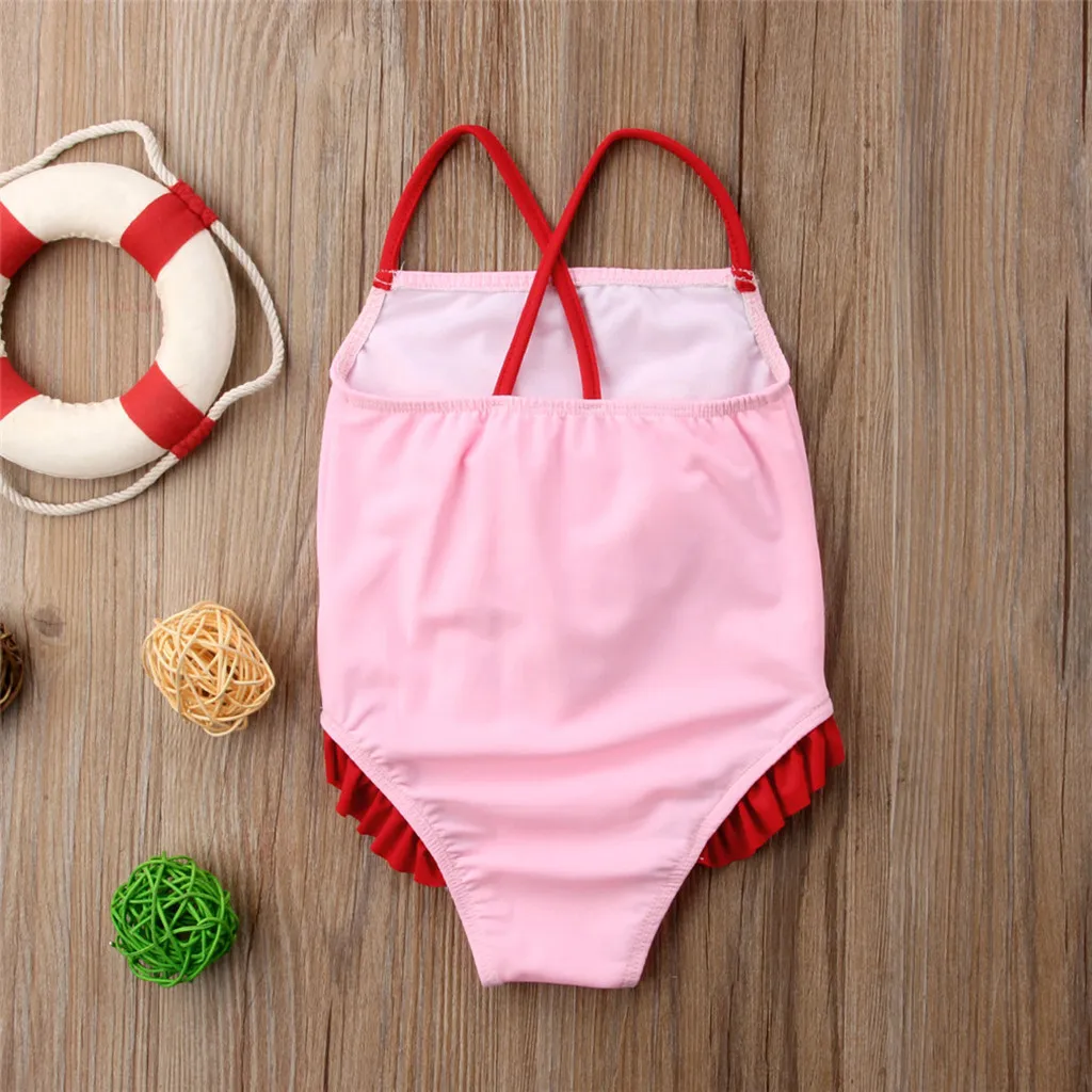 SAGACE/пляжная одежда с цветочным принтом для девочек; одежда для купания для маленьких девочек; Детский комбинезон; Одежда для пляжа для маленьких девочек; купальный костюм для маленьких девочек