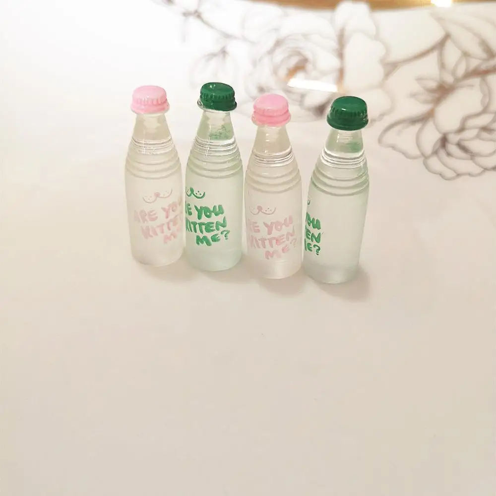 8pcs Mini Drink Bottles DIY Food Drink Scene Models Doll House Decoration For Dollhouse Accessories