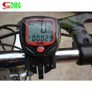 Sunding-ordenador Digital para Bicicleta, 14 Funciones, velocímetro y odómetro para Bicicleta, velocímetro, resistente al agua, pantalla LCD