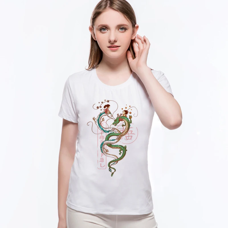 

Summer Harajuku Tops Funny Japanese Anime Print T Shirt Miyazaki Movie Cartoon Casual Tee Shirt Femme White Tees L9-F11
